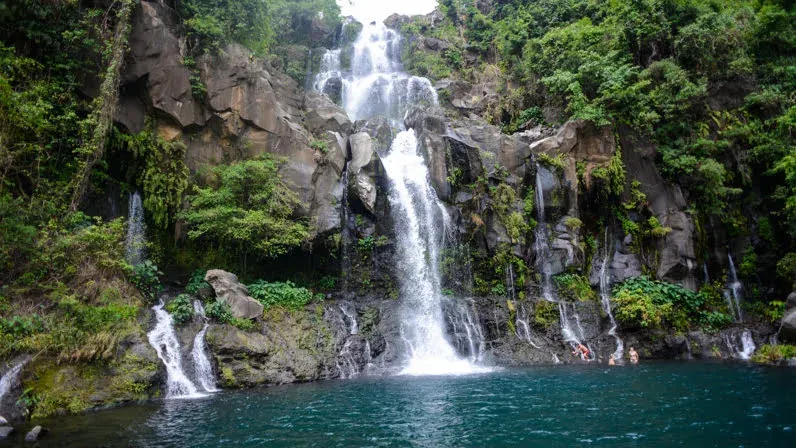 Bassin des Aigrettes à Saint-Gilles, cascade tropicale à La Réunion