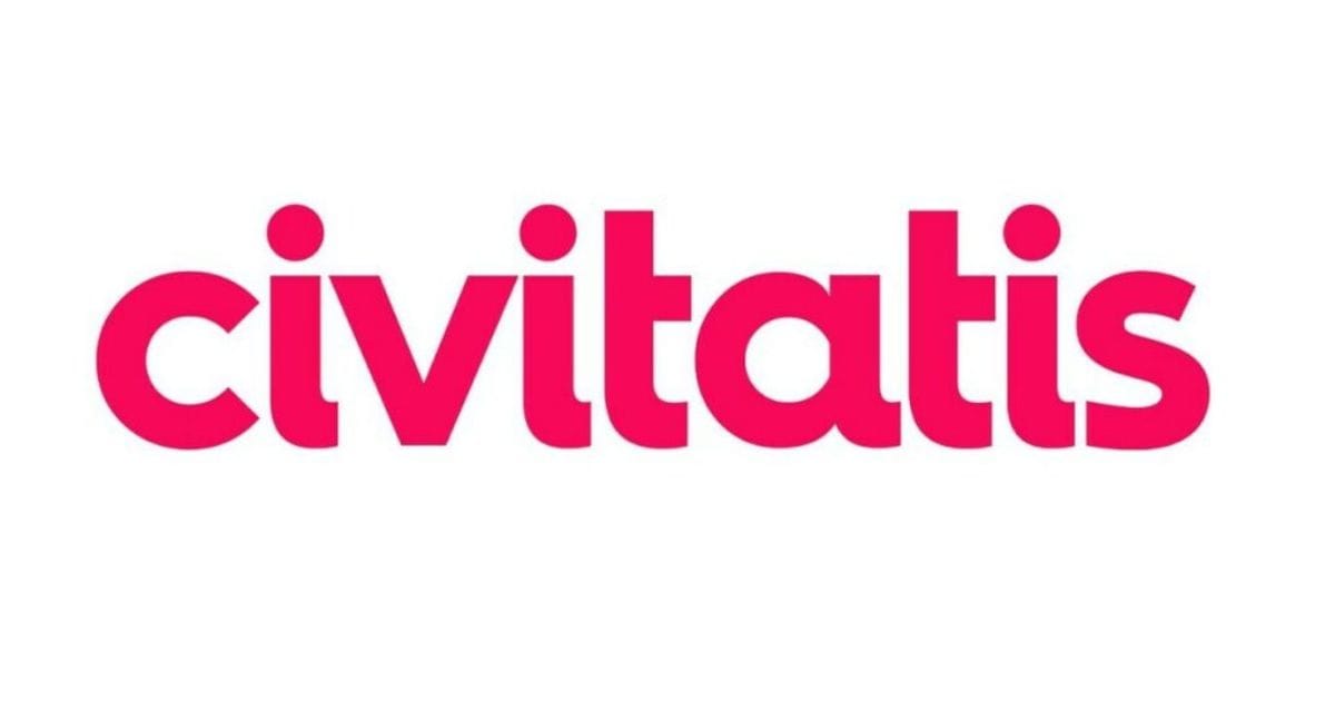 Logo Civitatis en rose magenta sur fond blanc, plateforme de réservation d'activités touristiques