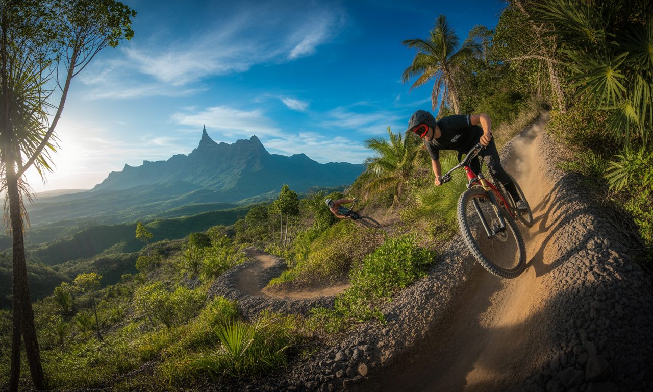 explorez les meilleurs circuits vtt et descentes en vélo au maïdo, à la réunion. découvrez des parcours adaptés à tous les niveaux pour une expérience unique de rando vtt au cœur de paysages volcaniques exceptionnels.